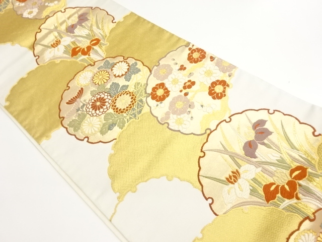 JAPANESE FUKURO OBI / WOVEN FLOWERS